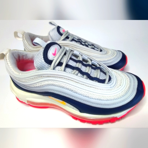 Nike Shoes - Nike Air Max 97 Pure Platinum Laser Orange  Women's Size 6 Shoes